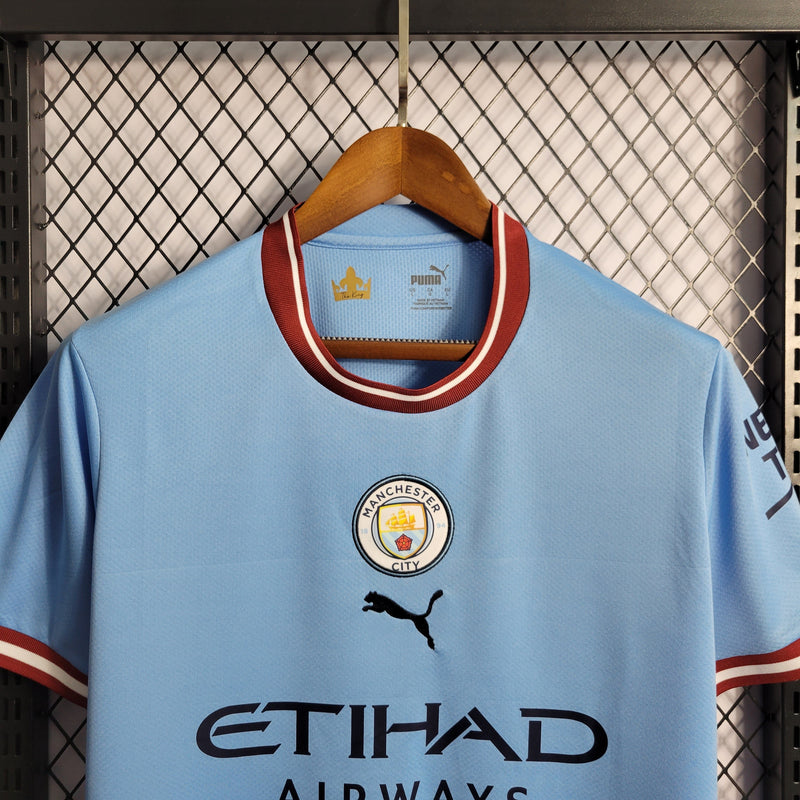 Manchester City Home 22/23 - Puma Torcedor Masculina - My Store