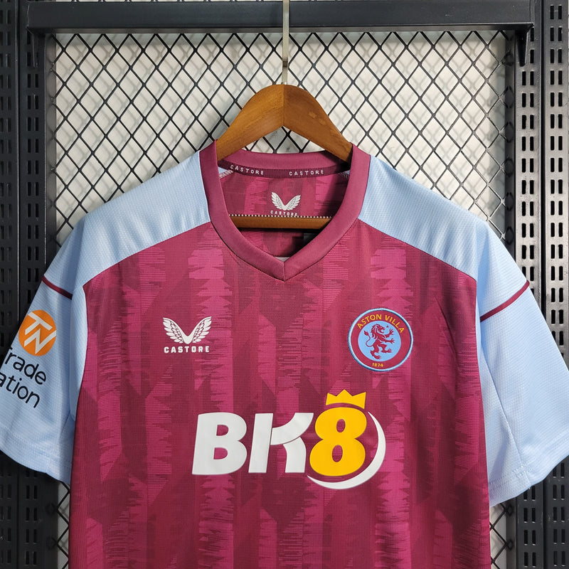 Camisa Aston Villa Home 23/24 Castore Torcedor Masculina - Lançamento - My Store