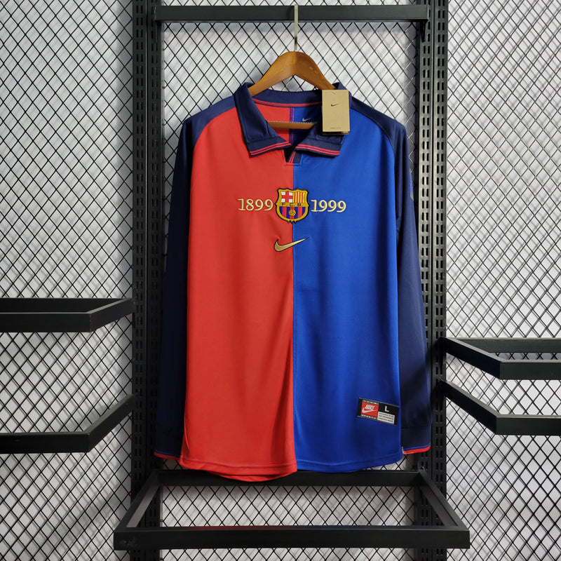 Camisa Barcelona Edição Comemorativa 100 Anos - Versão Retro Manga Comprida - My Store