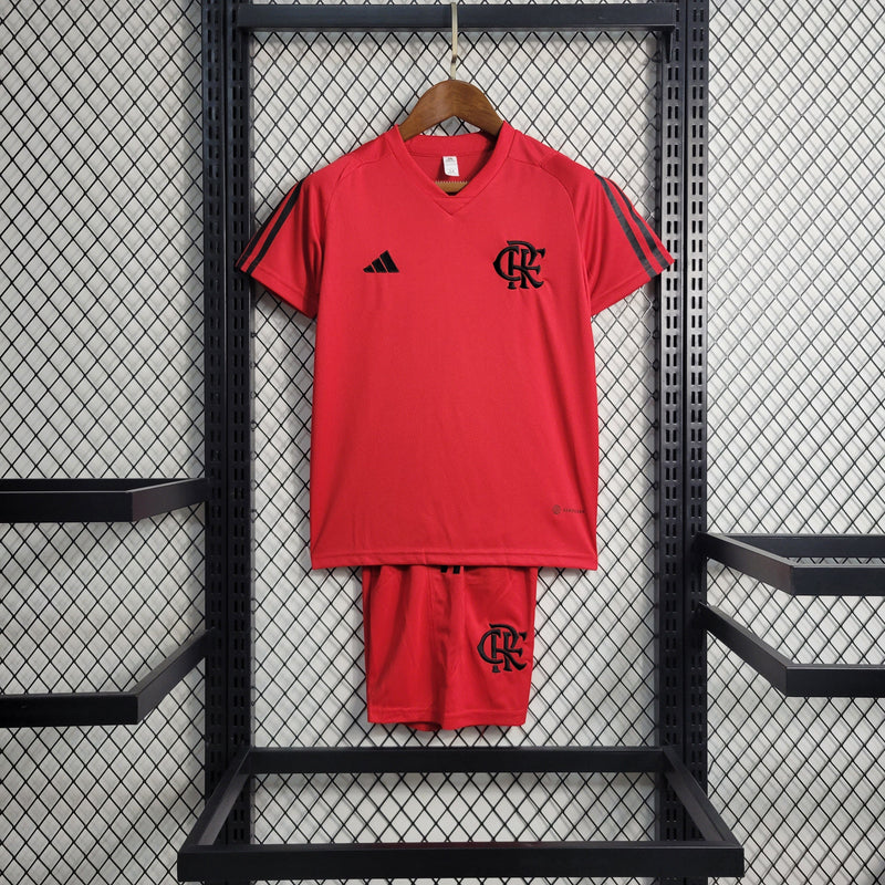 Kit Infantil Flamengo Treino 23/24 - Vermelho - My Store