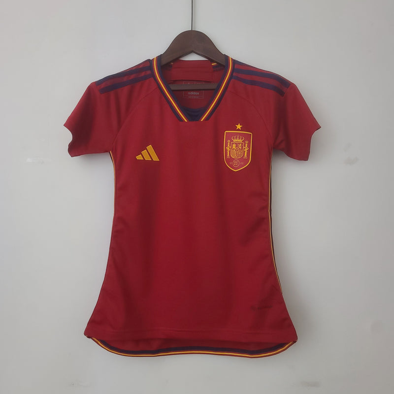 Camisa Espanha Titular 22/23 - Versão Feminina - My Store