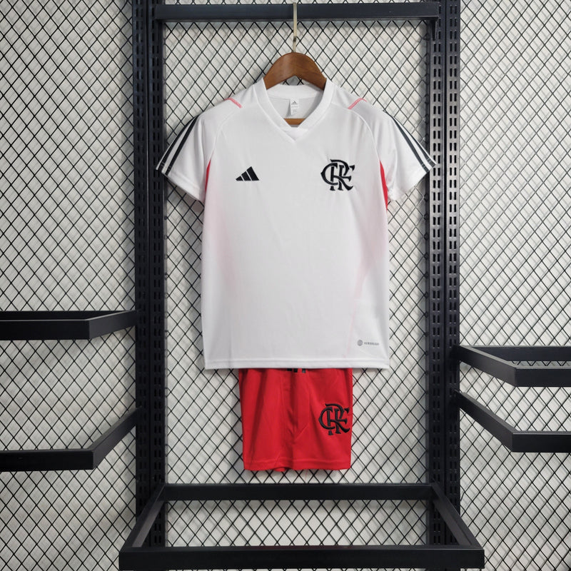 Kit Infantil Flamengo Treino 23/24 - Branco - My Store