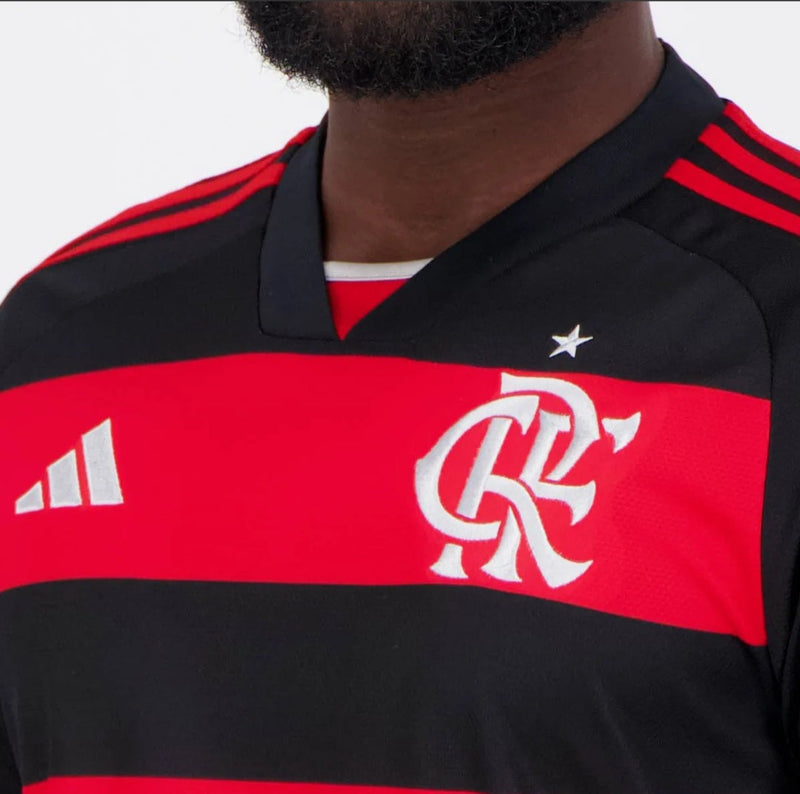 Camisa Flamengo Home manga longa 24/25 Adidas - Versão torcedor lançamento