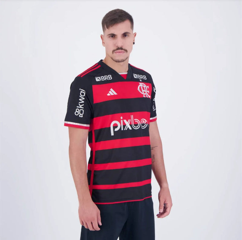 Camisa Flamengo Home + Patrocínio 24/25- Versão Torcedor Lançamento