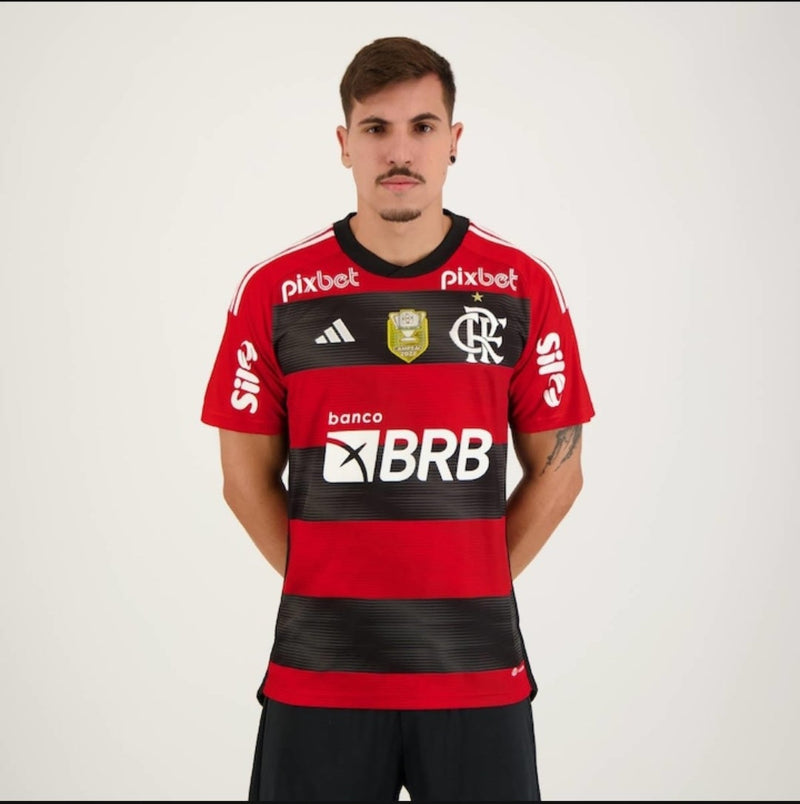 Camisa Flamengo + Patrocínio patch 22/23 Adidas - Versão torcedor lançamento