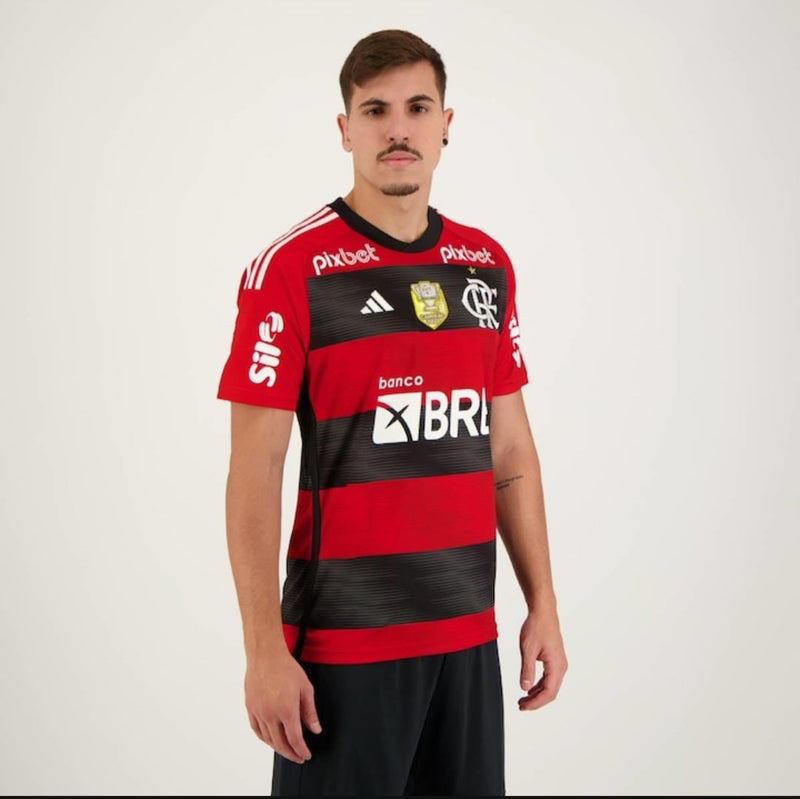 Camisa Flamengo + Patrocínio patch 22/23 Adidas - Versão torcedor lançamento