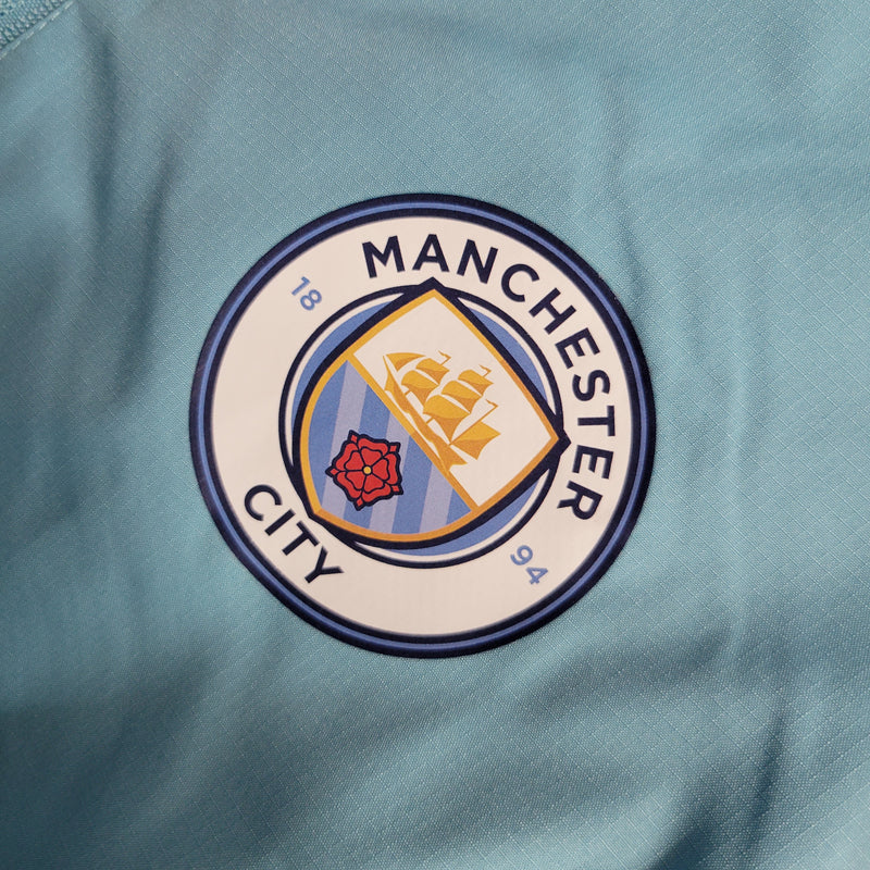 Jaqueta Corta Vento Manchester City 23/24 - Azul e Branca - My Store