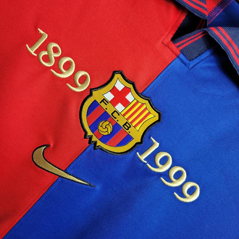 Camisa Barcelona Edição Comemorativa 100 Anos - Versão Retro Manga Comprida - My Store