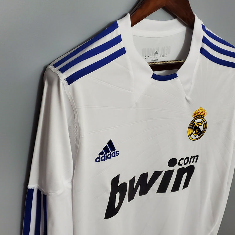 Camisa Real Madrid Titular 10/11 - Versão Retro Manga Comprida - My Store