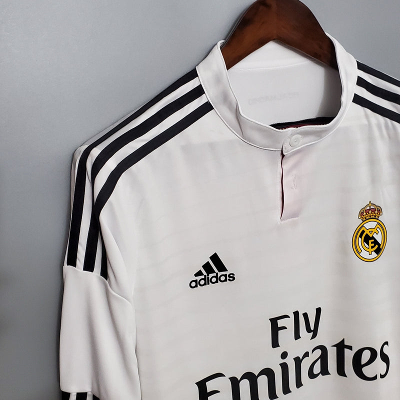 Camisa Real Madrid Titular 14/15 - Versão Retro Manga Comprida - My Store