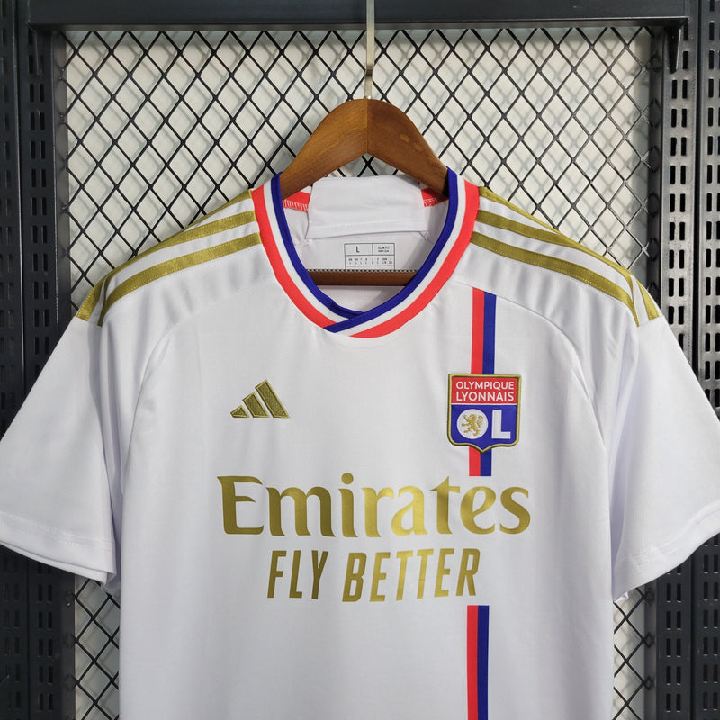 Camisa Lyon Home 23/24 - Adidas Torcedor Masculina - Lançamento - My Store