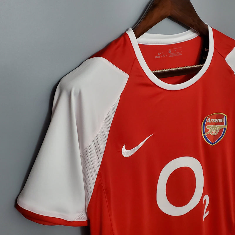 Camisa Arsenal Titular 02/04 - Versão Retro - My Store