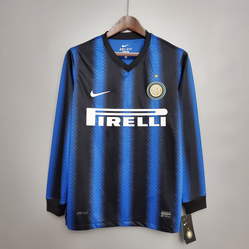 Camisa Inter de Milão Titular 10/11 - Versão Retro Manga Comprida - My Store