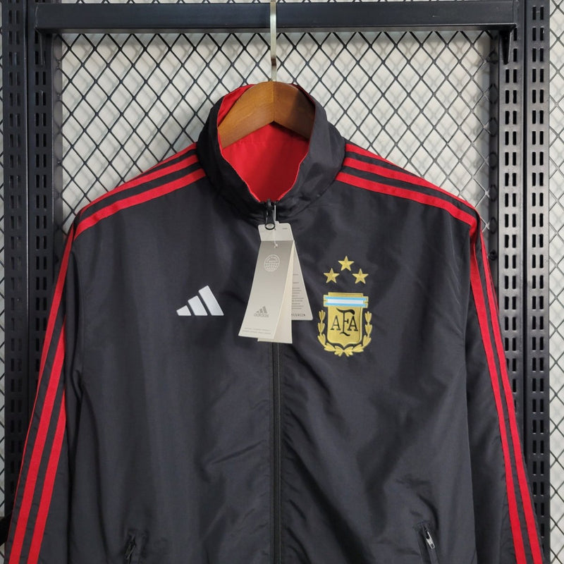 Jaqueta Corta Vento Argentina Dupla Face RedBlack Edition 2023 - My Store