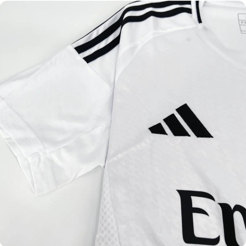 Camisa Real Madrid Home + Patch  Champions League
Foundation  24/25 - Adidas Torcedor Masculina - lançamento