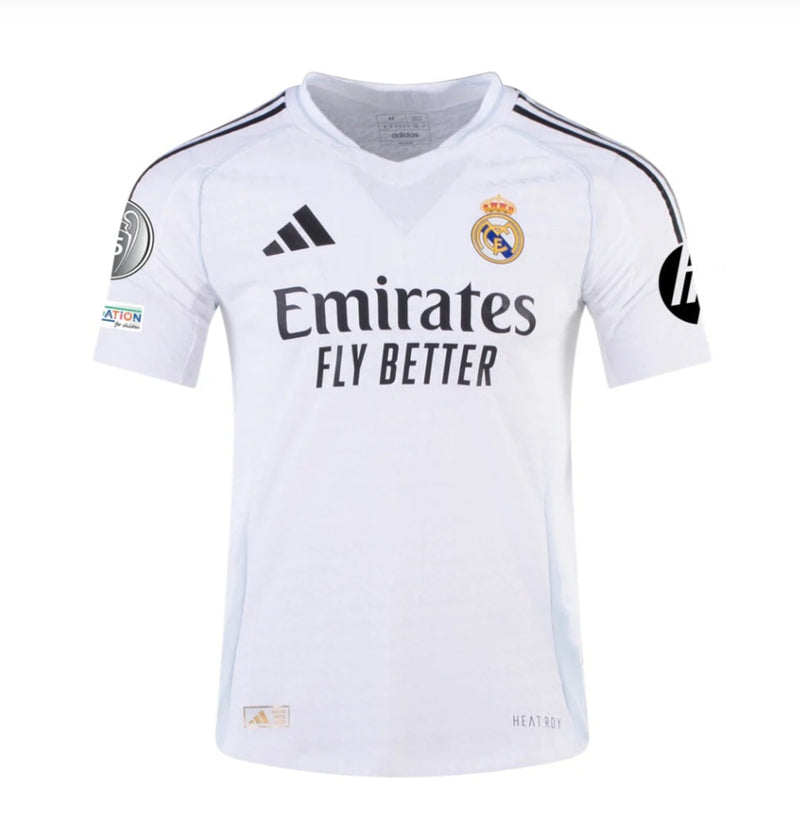 Camisa Real Madrid Home + Patch  Champions League
Foundation  24/25 - Adidas Torcedor Masculina - lançamento